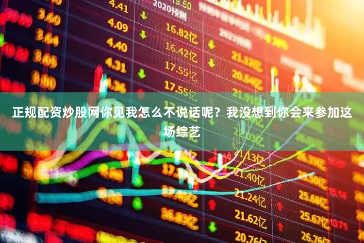正规配资炒股网你见我怎么不说话呢？我没想到你会来参加这场综艺